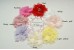 XL Chiffon & lace pearl clusters flower (10.5 cm)